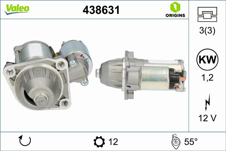 Valeo 438631 - Starter www.molydon.hr