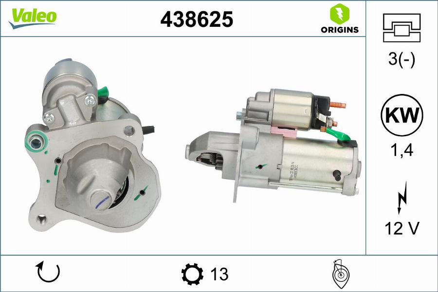 Valeo 438625 - Starter www.molydon.hr