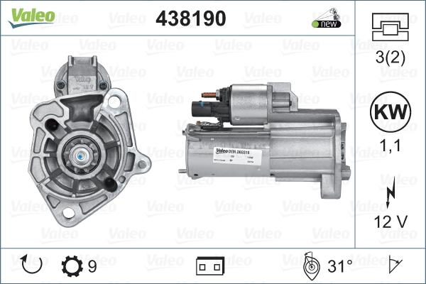 Valeo 438190 - Starter www.molydon.hr