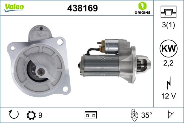 Valeo 438169 - Starter www.molydon.hr