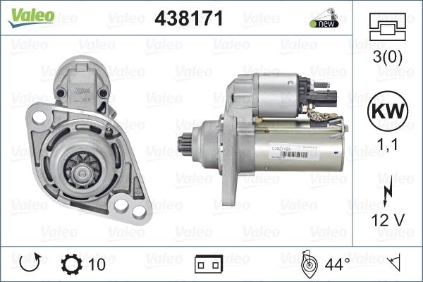 Valeo 438171 - Starter www.molydon.hr