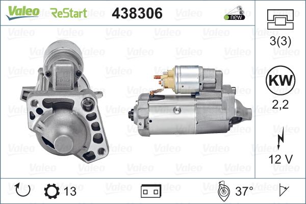 Valeo 438306 - Starter www.molydon.hr