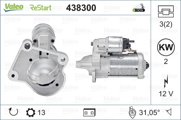 Valeo 438300 - Starter www.molydon.hr