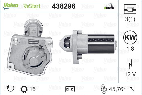 Valeo 438296 - Starter www.molydon.hr