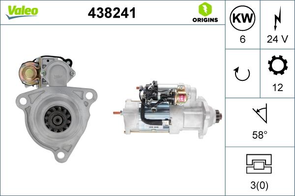 Valeo 438241 - Starter www.molydon.hr