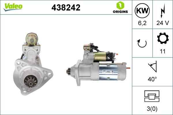 Valeo 438242 - Starter www.molydon.hr