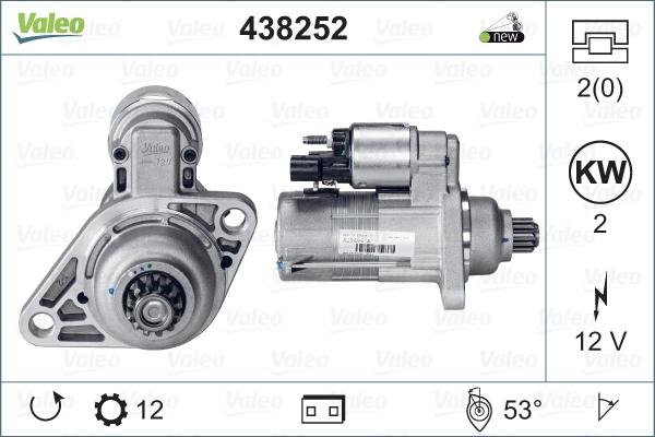 Valeo 438252 - Starter www.molydon.hr