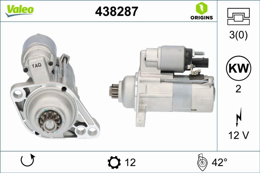 Valeo 438287 - Starter www.molydon.hr