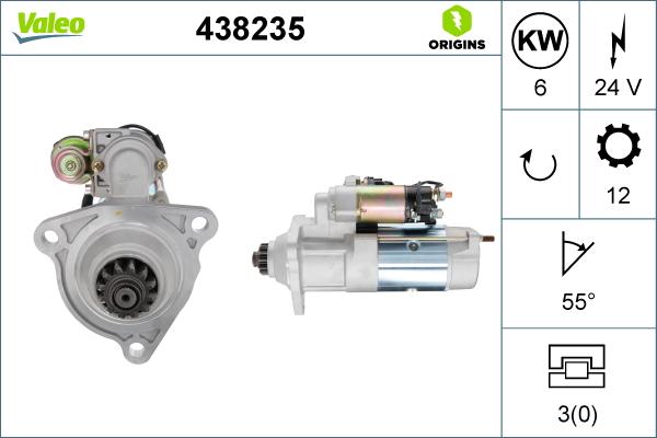 Valeo 438 235 - Starter www.molydon.hr