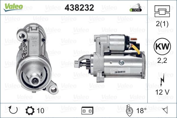 Valeo 438232 - Starter www.molydon.hr