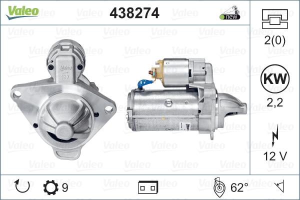 Valeo 438274 - Starter www.molydon.hr