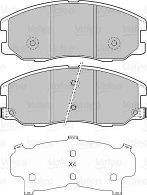 Valeo 598942 - Komplet Pločica, disk-kočnica www.molydon.hr