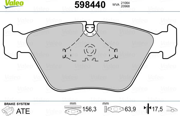 Valeo 598440 - Komplet Pločica, disk-kočnica www.molydon.hr