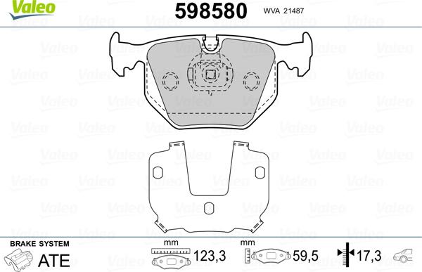 Valeo 598580 - Komplet Pločica, disk-kočnica www.molydon.hr