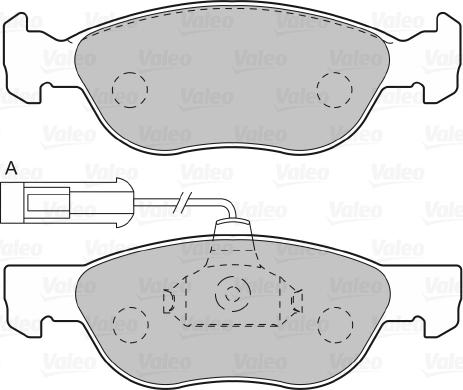 Valeo 598041 - Komplet Pločica, disk-kočnica www.molydon.hr