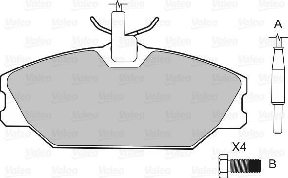 Valeo 598061 - Komplet Pločica, disk-kočnica www.molydon.hr