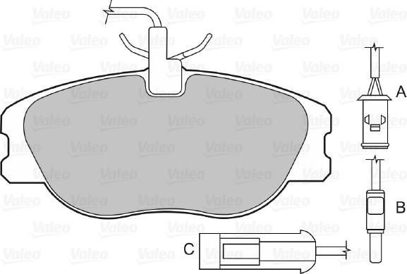 Valeo 598006 - Komplet Pločica, disk-kočnica www.molydon.hr