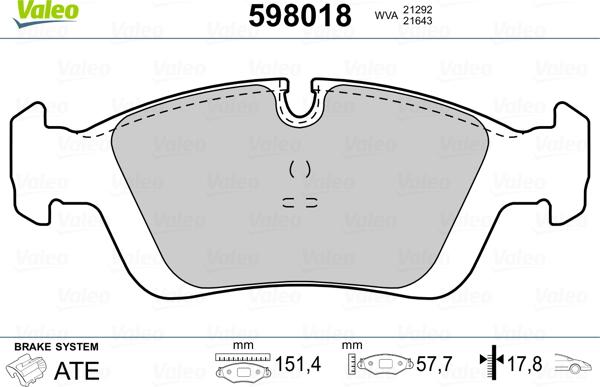 Valeo 598018 - Komplet Pločica, disk-kočnica www.molydon.hr