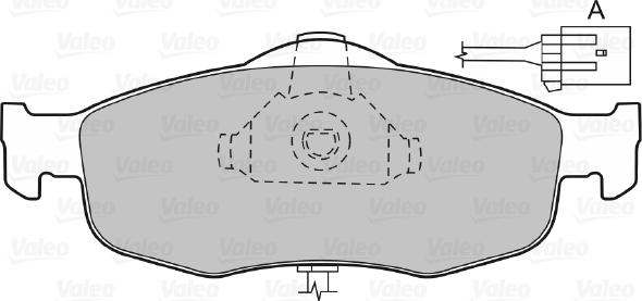 Valeo 598033 - Komplet Pločica, disk-kočnica www.molydon.hr