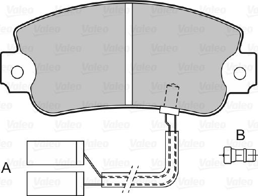 Valeo 598141 - Komplet Pločica, disk-kočnica www.molydon.hr