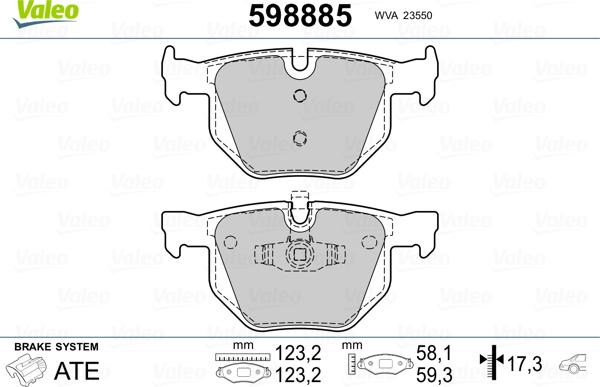 Valeo 598885 - Komplet Pločica, disk-kočnica www.molydon.hr