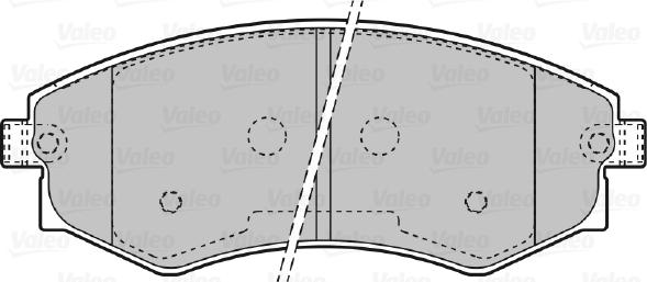 Valeo 598870 - Komplet Pločica, disk-kočnica www.molydon.hr