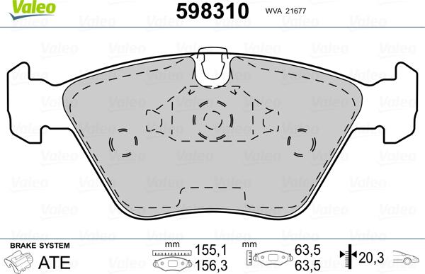 Valeo 598310 - Komplet Pločica, disk-kočnica www.molydon.hr