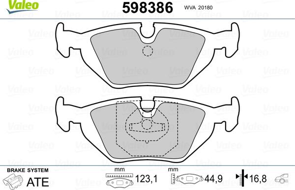 Valeo 598386 - Komplet Pločica, disk-kočnica www.molydon.hr