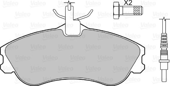 Valeo 598398 - Komplet Pločica, disk-kočnica www.molydon.hr