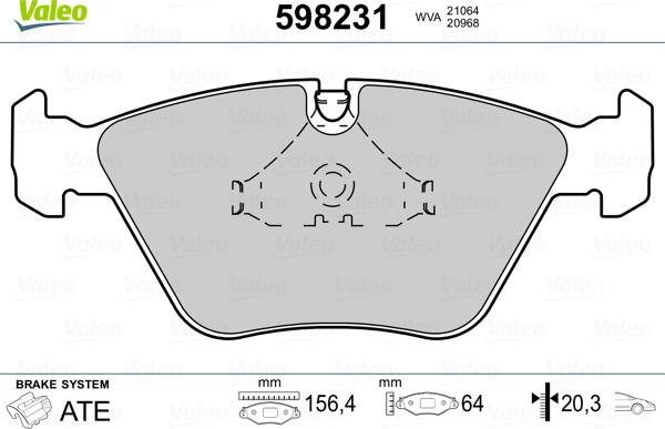 Valeo 598231 - Komplet Pločica, disk-kočnica www.molydon.hr