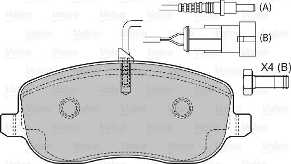 Valeo 598793 - Komplet Pločica, disk-kočnica www.molydon.hr