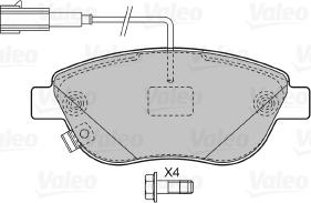 Valeo 598721 - Komplet Pločica, disk-kočnica www.molydon.hr