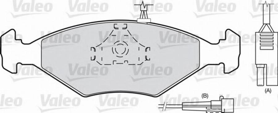 Valeo 540 499 - Komplet Pločica, disk-kočnica www.molydon.hr