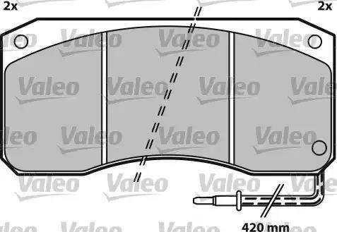 Valeo 541648 - Komplet Pločica, disk-kočnica www.molydon.hr