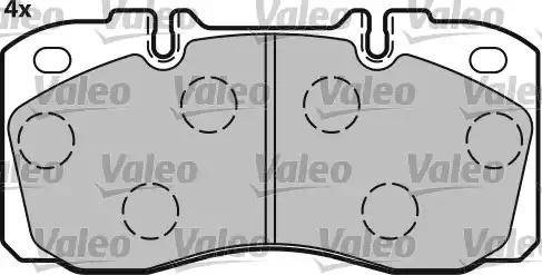 Valeo 541654 - Komplet Pločica, disk-kočnica www.molydon.hr