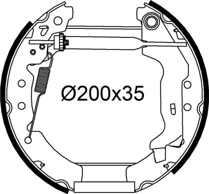 Valeo 554958 - Komplet kočnica, bubanj kočnice www.molydon.hr