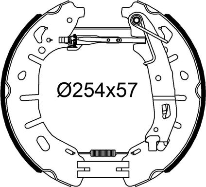 Valeo 554952 - Komplet kočnica, bubanj kočnice www.molydon.hr