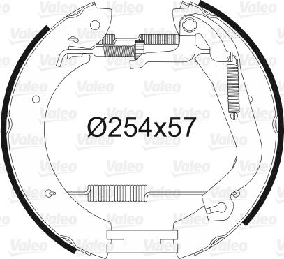 Valeo 554907 - Komplet kočnica, bubanj kočnice www.molydon.hr