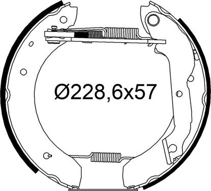 Valeo 554913 - Komplet kočnica, bubanj kočnice www.molydon.hr