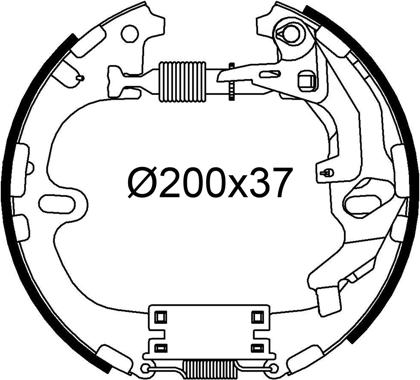 Valeo 554981 - Komplet kočnica, bubanj kočnice www.molydon.hr