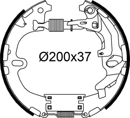 Valeo 554929 - Komplet kočnica, bubanj kočnice www.molydon.hr