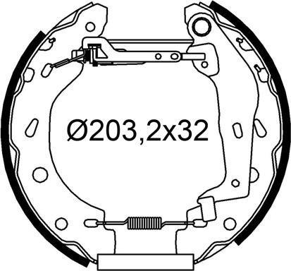 Valeo 554974 - Komplet kočnica, bubanj kočnice www.molydon.hr