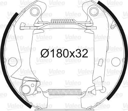 Valeo 554501 - Komplet kočnica, bubanj kočnice www.molydon.hr