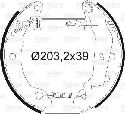 Valeo 554663 - Komplet kočnica, bubanj kočnice www.molydon.hr