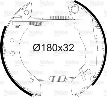 Valeo 554686 - Komplet kočnica, bubanj kočnice www.molydon.hr