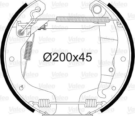 Valeo 554894 - Komplet kočnica, bubanj kočnice www.molydon.hr