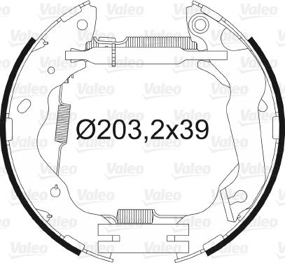 Valeo 554895 - Komplet kočnica, bubanj kočnice www.molydon.hr