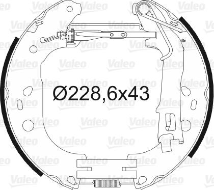 Valeo 554890 - Komplet kočnica, bubanj kočnice www.molydon.hr