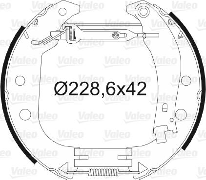 Valeo 554891 - Komplet kočnica, bubanj kočnice www.molydon.hr