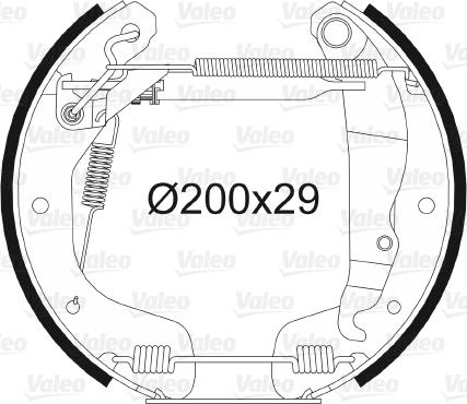 Valeo 554840 - Komplet kočnica, bubanj kočnice www.molydon.hr